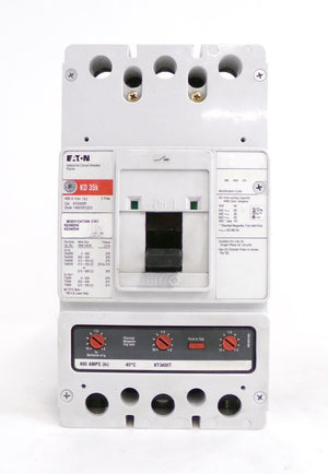 Eaton KD3400F 3 Pole Industrial Circuit Breaker Assembly KD 35k Lot of 2 Spare