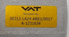 VAT 05312-LA24-ARE1 HV Transfer Valve Insert with Gate Working
