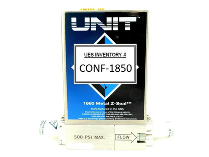 UNIT Instruments UFC-1660 Mass Flow Controller MFC 50 SCCM HCl 1660 Refurbished