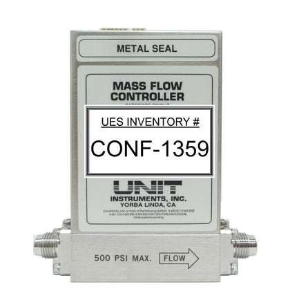 UNIT Instruments UFC-8160 Mass Flow Controller MFC 1 SLM O2 Working Spare