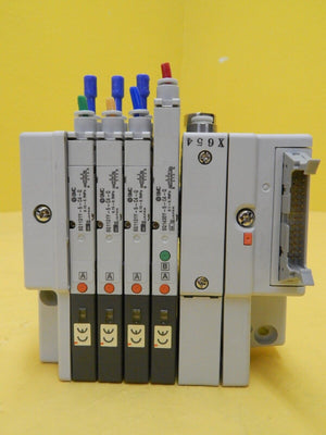 TEL Tokyo Electron VP/VI 4-Port Manifold SMC SQ1131Y-5-C4-Q PR300Z Used