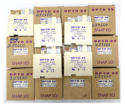 Opto 22 SNAP-OAC5 Input Switch Snap I/O Reseller Lot of 28 New Surplus