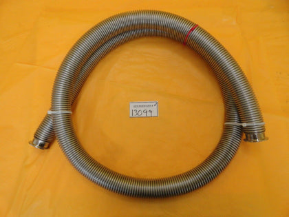 MKS Instruments Flexible Bellows Vacuum Hose NW40 8 Foot 2438mm Stainless Used