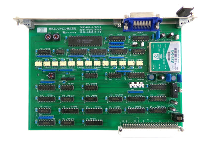 TEL Tokyo Electron 3281-000019-15 Processor VME PCB Card TVB3401-1/GPIB Working
