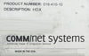 Comm/net Systems 016-410-10 HDX High Density DC Distribution Panel Surplus