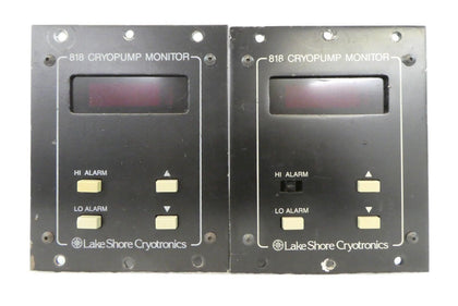 Lake Shore Cryotronics 818 Cryopump Monitor Reseller Lot of 2 Spare Surplus