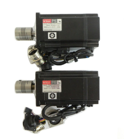 Sanyo Denki P50B07040HCS00M AC Servo Motor BL Super P5 Lot of 2 Working Surplus