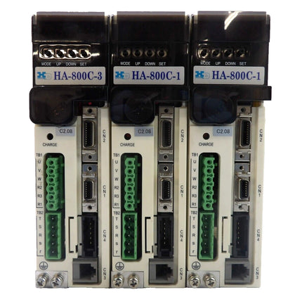 Harmonic Drive HA-800C-3D-200 HA-800C-1D-200 Servo Drive Lot of 3 Working Spare