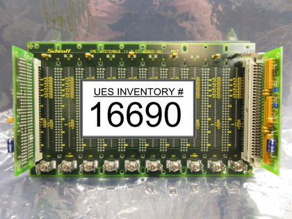 Schroff 60800-381 VME 11-Slot Backplane Board PCB with 60800-370 Ultratech 4700