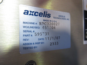 Axcelis 595731 Module Power Distribution 5125B6W Pin & Sleeve Inlet & Cable Used