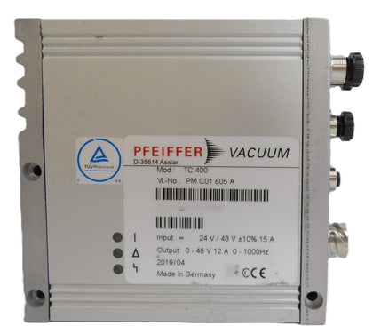 Pfeiffer Vacuum PM C01 805 A Turbomolecular Pump Controller TC 400 Working