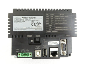 Omron NB3Q-TW01B Interactive Display Panel Operator HMI Touch Screen Working
