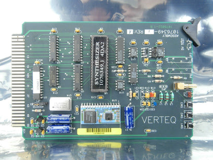 Verteq Process Systems 1076349-1 Frequency Synthesizer PCB Card Working Surplus