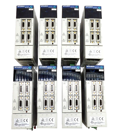 Mitsubishi MR-J2s-10B-S087 AC Servo Driver PLC MELSERVO Lot of 8 Working Surplus