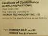 Micron Technology 2829002 Quartz Pedestal Rev. B3 Saint-Gobain Refurbished