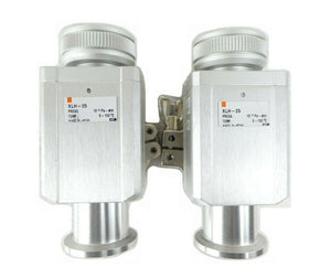 SMC XLH-25 High Vacuum Angle Valve Lot of 2 TEL Tokyo Electron Trias Working