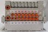 SMC US22209 8-Port Pneumatic Manifold EX160-SDN1A Lot of 4 0190-13033 Working
