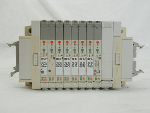 TEL Tokyo Electron 3D80-001913-11 SMC 8-Port Pneumatic Manifold Lot of 2 Working