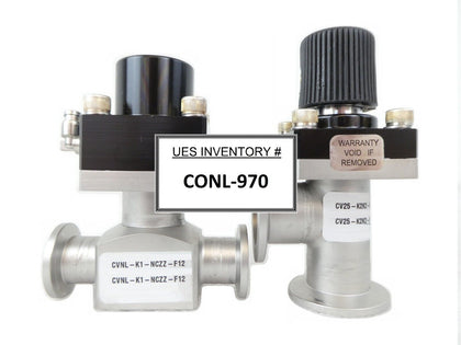 MKS Instruments Cv Isolation Valve Set of 2 CVNL-K1-NCZZ-F12 CV25-K2K2-MKVV