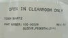 Tosoh 100-00528 Quartz Pedestal (214) Sleeve Rev. F2 New Surplus