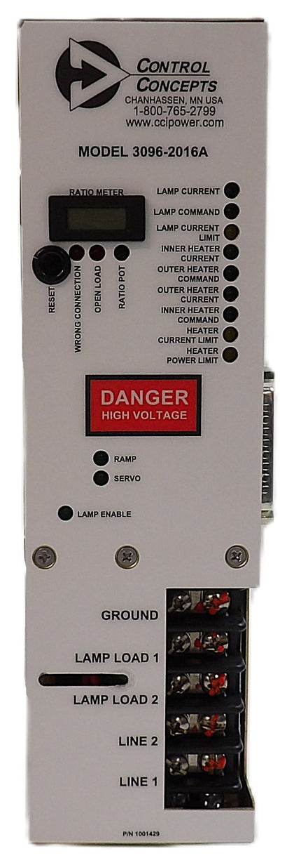 Control Concepts 3096-2016A SCR Power Controller AMAT 0190-43248 Working Spare