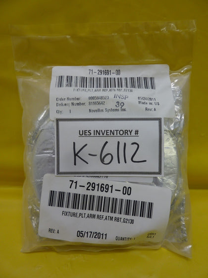 Novellus Systems 71-291691-00 ATM Robot ARM REF PLT Fixture G2130 New Surplus