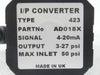 Waton Smith AD018X I/P Converter Type 423 SCP Global 00041733-00 New Surplus