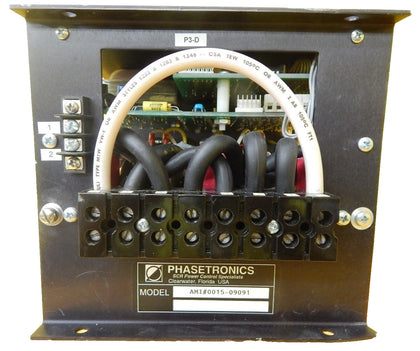 Phasetronics P1038A 3 Phase Angle Lamp Drive AMAT 0015-09091 Dented Top Working