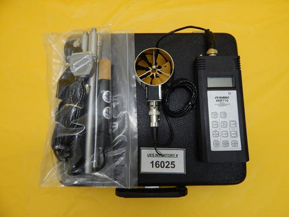 Omega Engineering HHF710 Digital Hygro-Thermometer Anemometer Meter Set Used