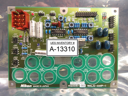 Nikon 4S005-093 Interface Board PCB WALG-AMP-1 NSR-1755G7A Step-and-Repeat Used