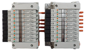 SMC EX160-SDN1A 8-Port Pneumatic Manifold AMAT 0190-13033 Lot of 2 Working