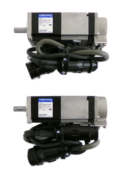 Sanyo Denki R2EA04008FCKC9M AC Servo Motor SANMOTION R Lot of 2 New