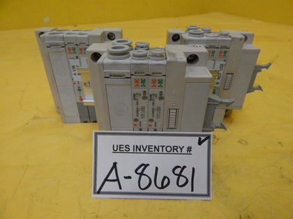 SMC 3D80-000057-V1 2-Port Pneumatic Manifold Lot of 3 SZ3A60K-5NLOZ-M-X31 Used