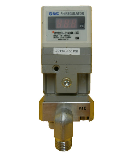 AMAT Applied Materials 0021-78097 Manifold with SMC ITV2031-31N3N4-X97 Copper