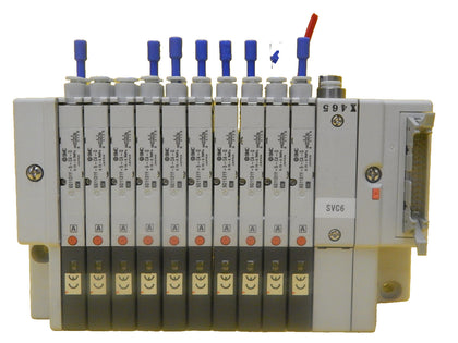 TEL Tokyo Electron SVC6 10-Port Manifold SMC SQ1131DY-5-C4-Q PR300Z Used Working