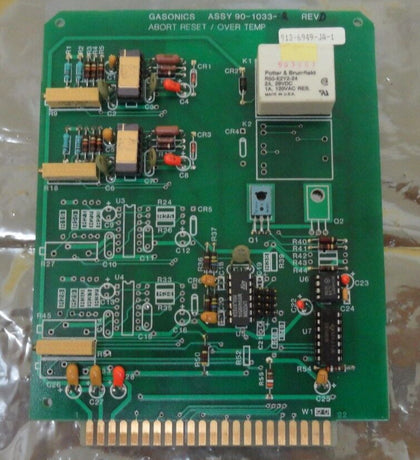 GaSonics 90-1033-02 Abort Reset Over Temp PCB Card Novellus Working Surplus