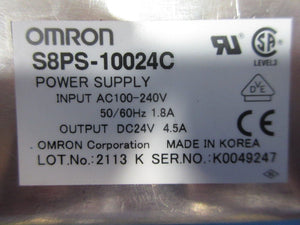 Omron S8PS-10024C Power Supply Reseller Lot of 10 Used Working