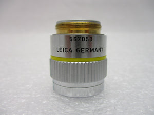 Leica 567050 Microscope Objective PL Fluotar 10x/0.25 ∞/- with Sleeve Working