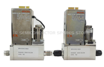 Brooks 01-0624R-022 Mass Flow Controller MFC 5964 N2 Lot of 2 OEM Refurbished