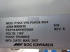 Edwards NRY00T0000 Nitrogen Purge P126X VFB Purge Box Used Working