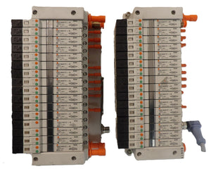 SMC VV5Q11-16-X1380 16-Port Pneumatic Manifold NP420-DN2A Lot of 2 Working