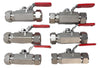 HAM-LET H-700-SS-L-1-T-LD Manual 2-Way Ball Valve Lot of 6 Working