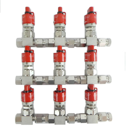 Fujikin 316L Manual Diaphragm Valve Reseller Lot of 9 Working Surplus