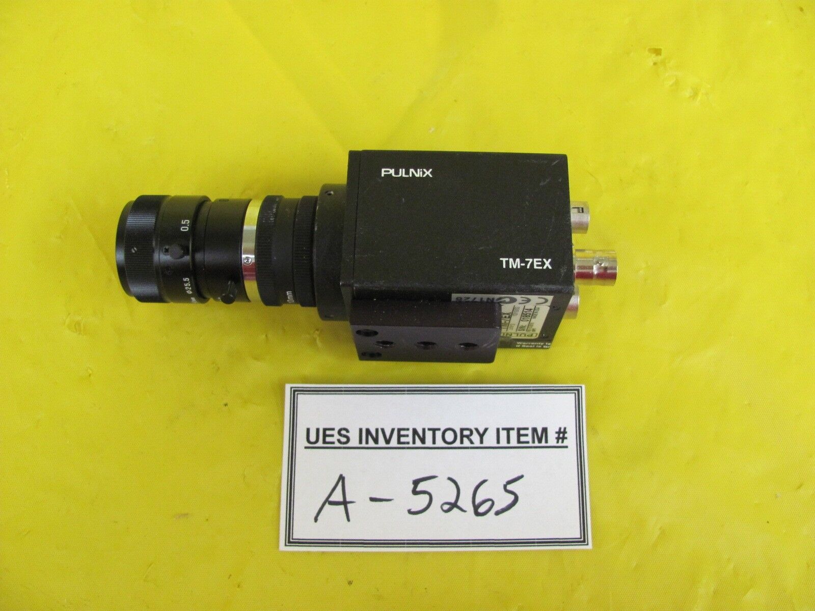 PULNiX TM-7EX Miniature CCD Camera Used Working