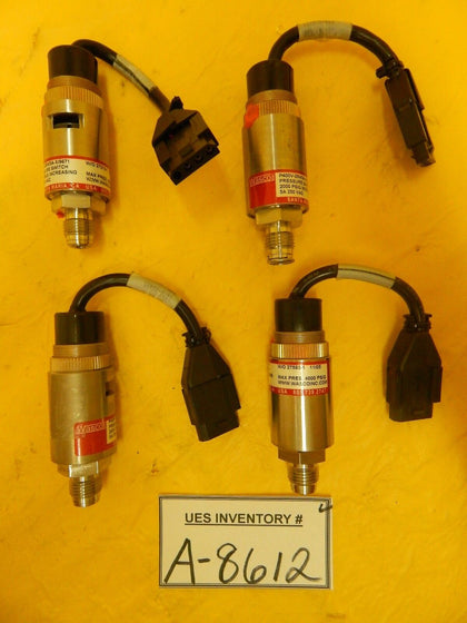 Wasco P400V-25W3A-X/9671 Vacuum Pressure Switch Lot of 4 Used Working