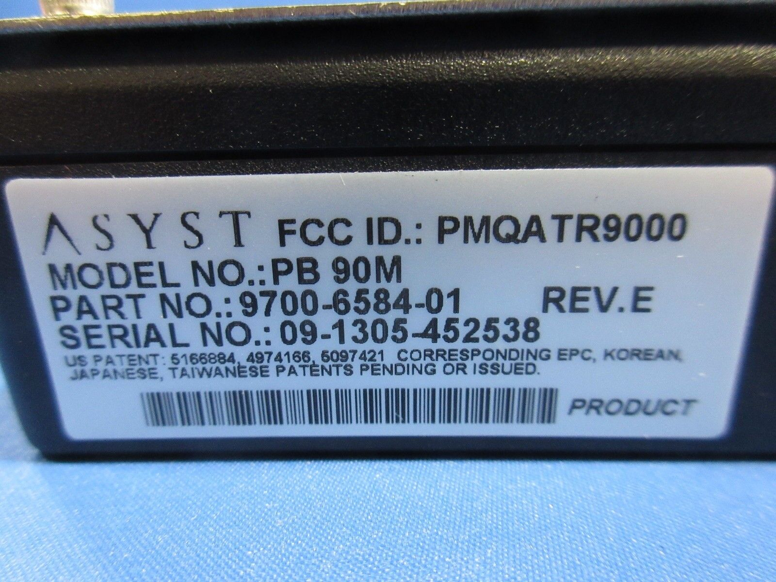 Asyst Technologies 9700-6584-01 AdvanTag RFID PB 90M with Sensor Used Working