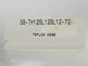 Swagelok SS-TH12SL12SL12-72 SS Braided PTFE Hose T Series Tube Fittings 72" New