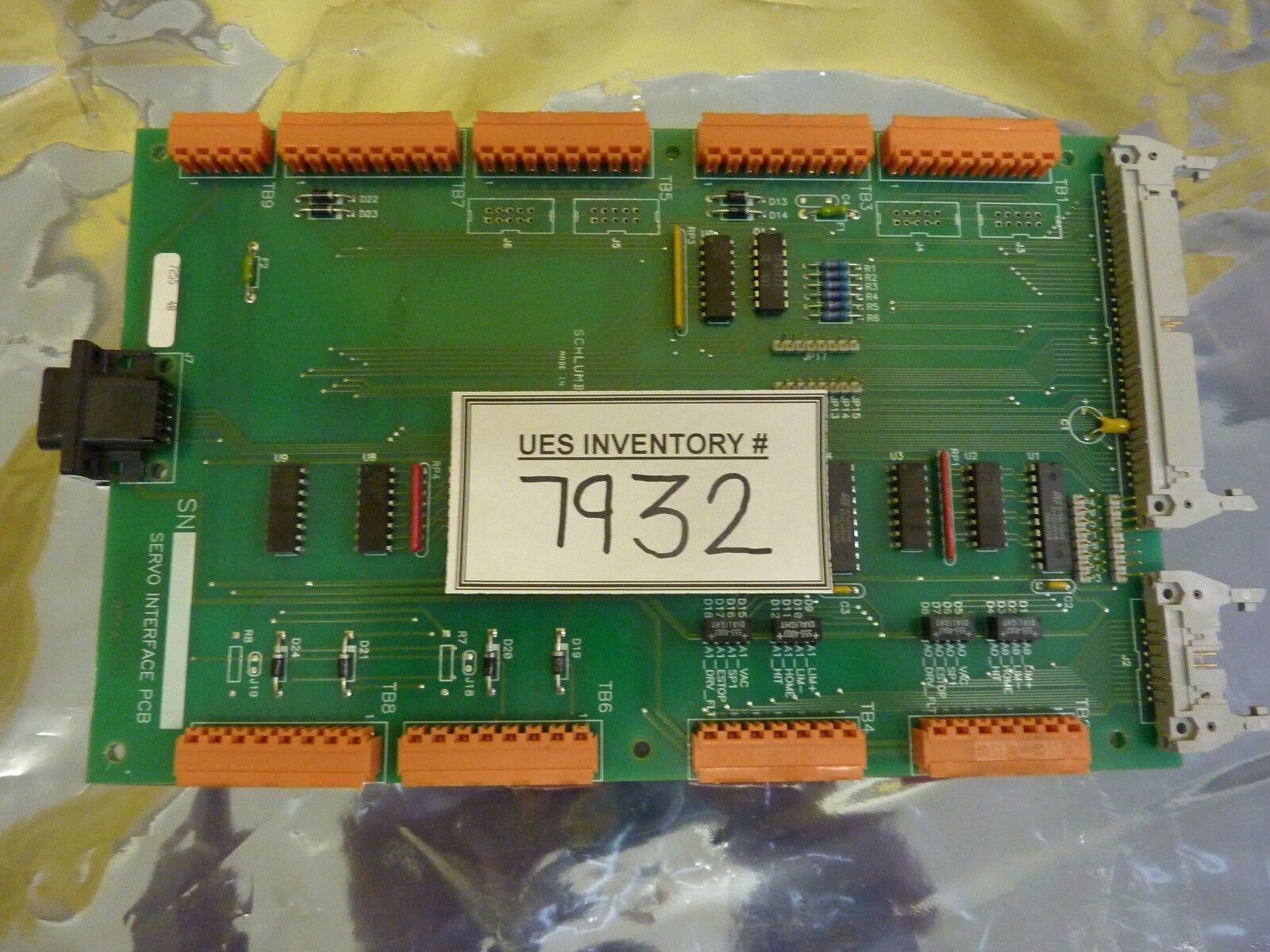 Schlumberger Systems Servo Interface PCB Rev. A Used Working