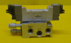 SMC SS5Y3-41-02-C6F-Q Pneumatic Manifold Z-4257 Used Working