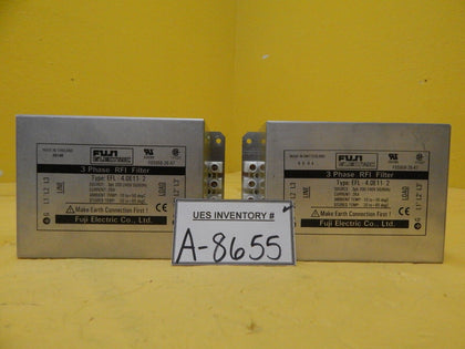 Fuji Electric EFL-4.0E11-2 3 Phase RFI Filter Reseller Lot of 2 Used Working
